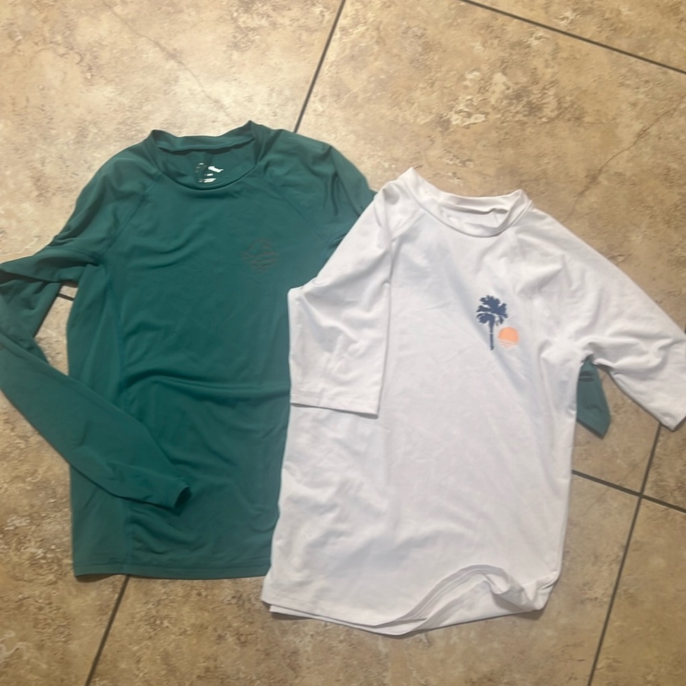 Set of two Boys Swim Shirts XL